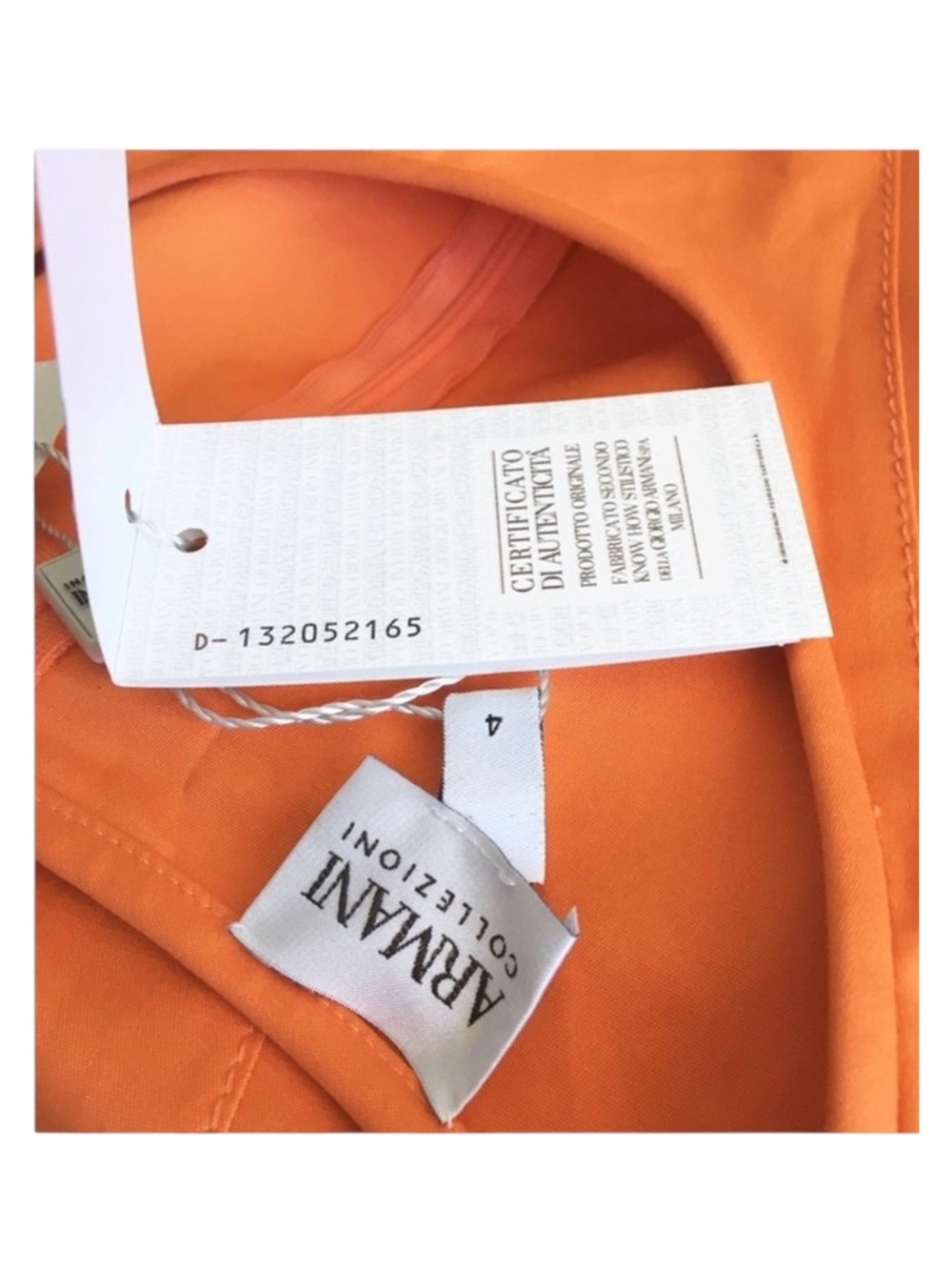 new Armani Collezioni 𖦹 Sleeveless Sheath Mini Dress 𖦹 Tangerine Coral 𖦹 4 US - Picture 12 of 16